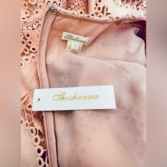 Shoshanna Lara Leaf Lace Cap Sleeve Mini Dress BNWT - Picture 4 of 6